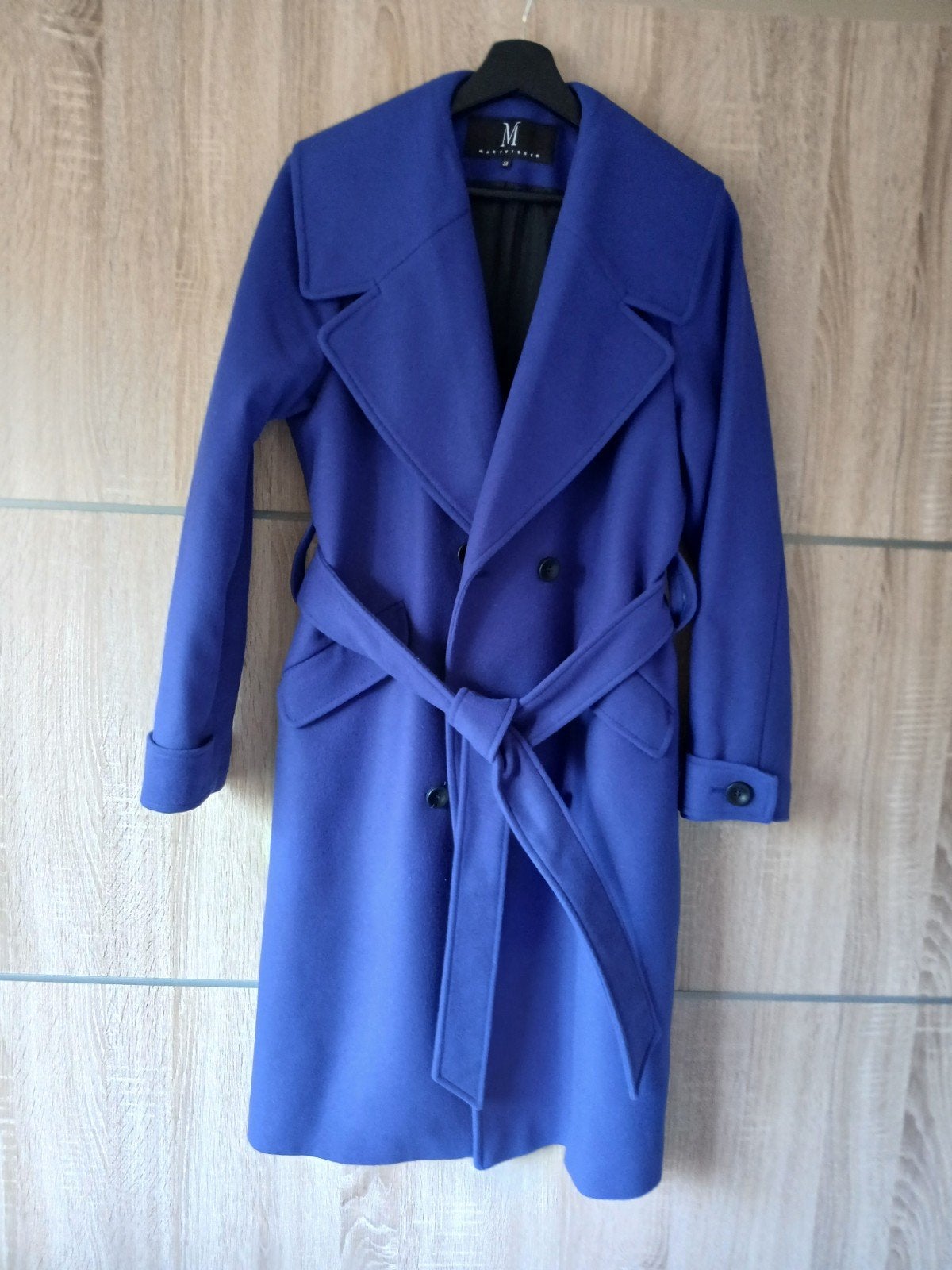 Mart Visser winterjas, maat 38, prachtig blauw, Kleding | Dames, Maat 38/40 (M), Ophalen of Verzenden, Zo goed als nieuw, Mart Visser