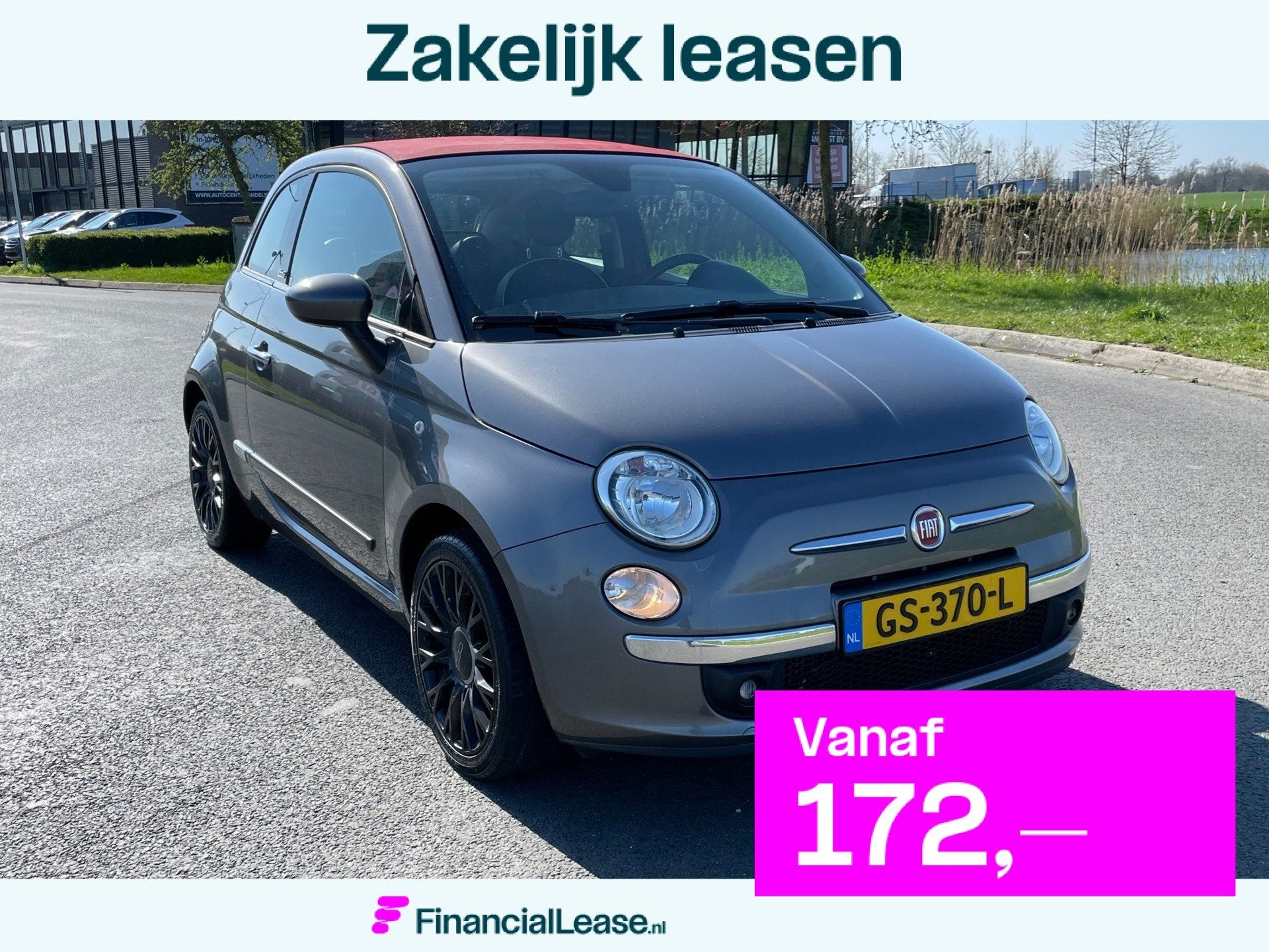 Fiat 500 C 0.9 TwinAir Turbo Lounge, Cabrio, Climate ctrl, E, Gebruikt, Cabriolet, Leder en Stof, Origineel Nederlands