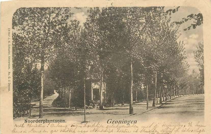 377-364-007 Groningen Noorderplantsoen, Verzenden, Voor 1920, Groningen