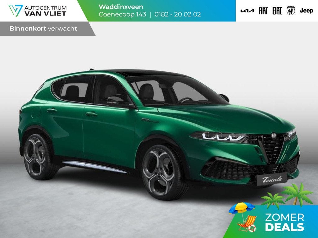 Alfa Romeo Tonale 1.3 Ibrida Plug-In Q4 270pk AWD Sport Spec, Auto's, Alfa Romeo, Bedrijf, Te koop, Tonale, 360° camera, 4x4, ABS