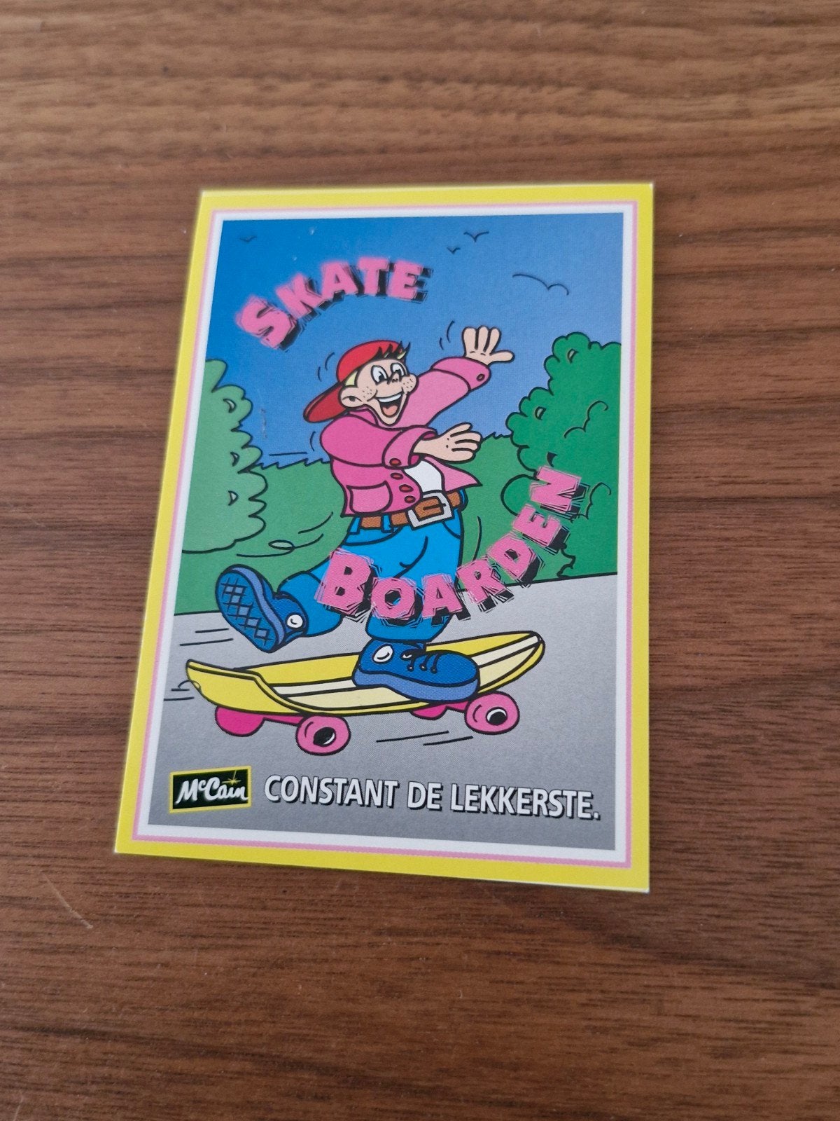 11008 McCain Skateboard Sticker - Constant de Lekkerste, Ophalen of Verzenden, Nieuw, Merk