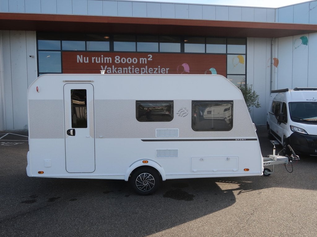 Knaus Sport 420 QD, Caravans en Kamperen, Caravans, Treinzit, Knaus, Schokbreker, Tot en met 4