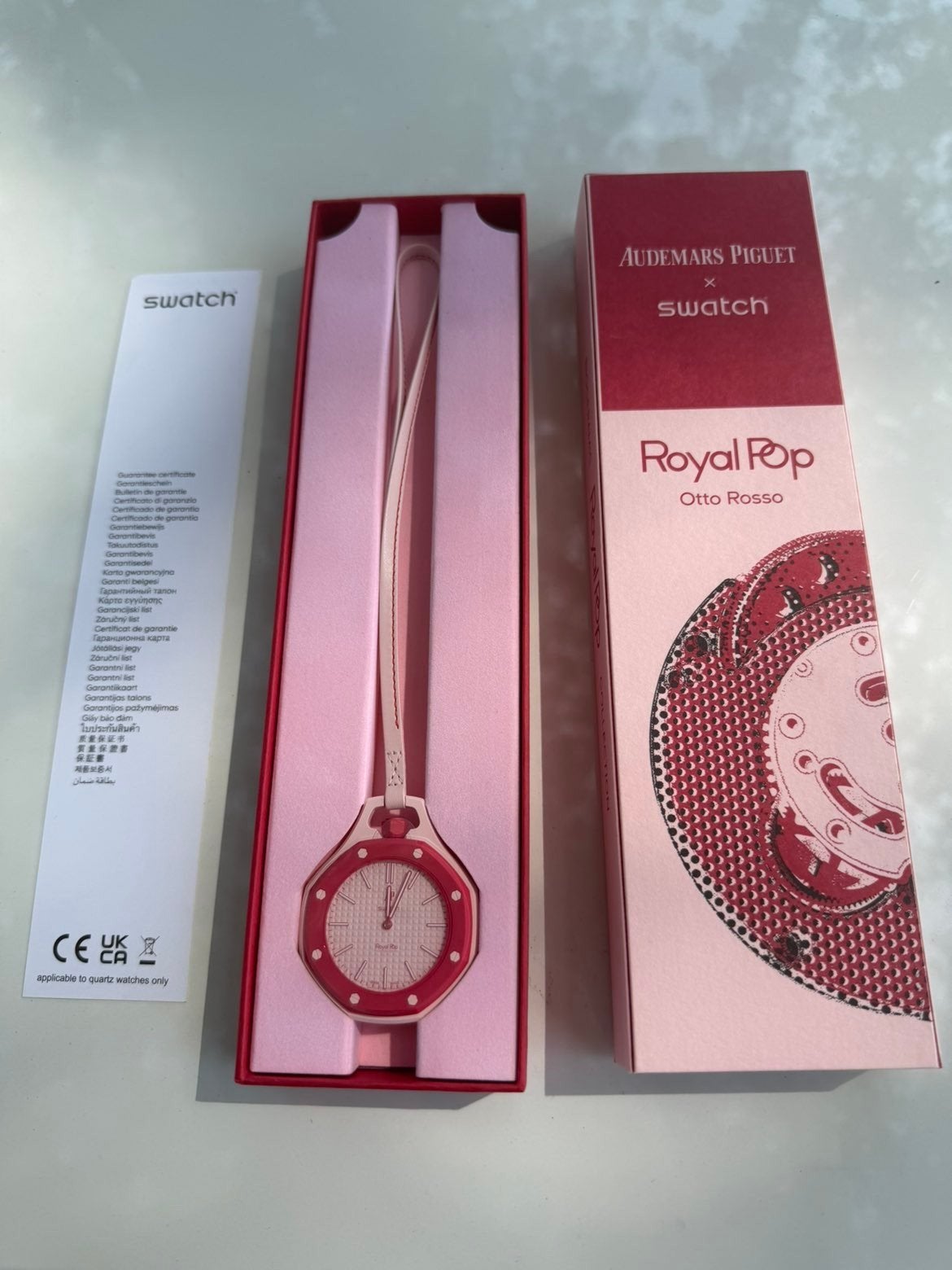 Audemars Piguet x Swatch Royal Pop Otto Rosso Zakhorloge, Ophalen of Verzenden