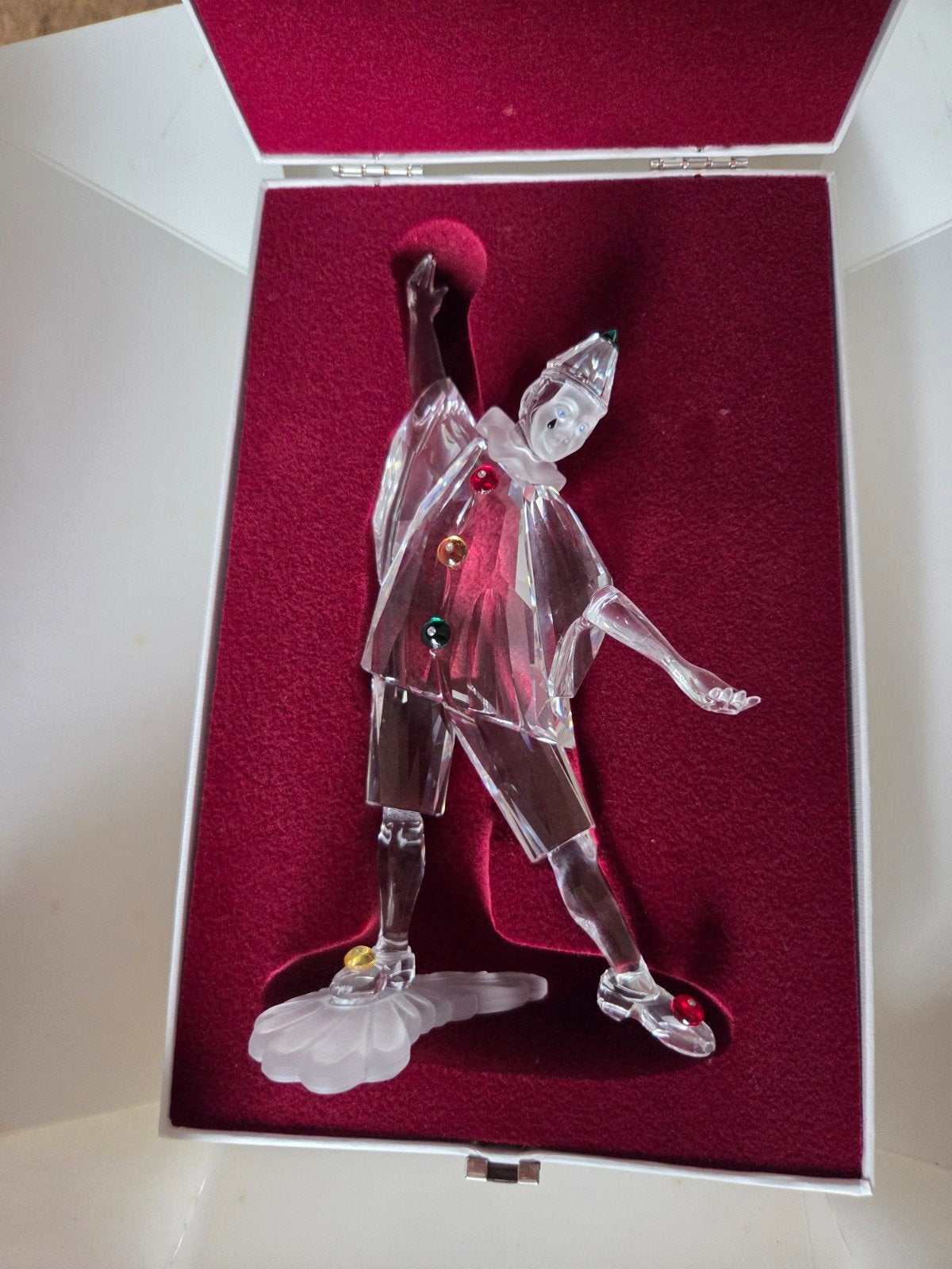 Swarovski Jaarstuk Pierrot 1999 - Masquerade Collectie, Ophalen of Verzenden, Zo goed als nieuw, Figuurtje
