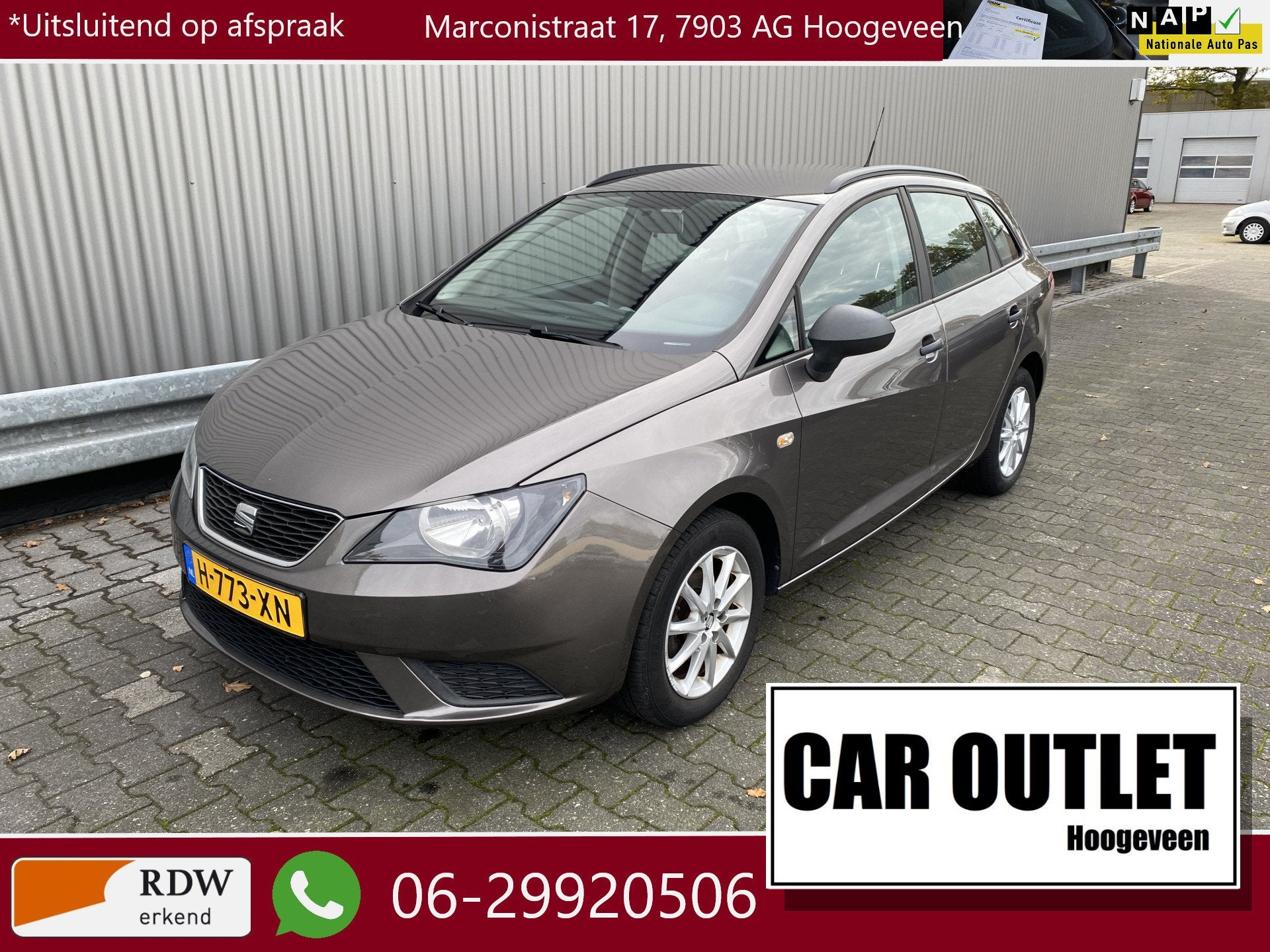 SEAT Ibiza ST 1.2 Style 140Dkm, Airconditioning, LM, Isofix, Auto's, Euro 5, Stof, 1198 cc, Ibiza