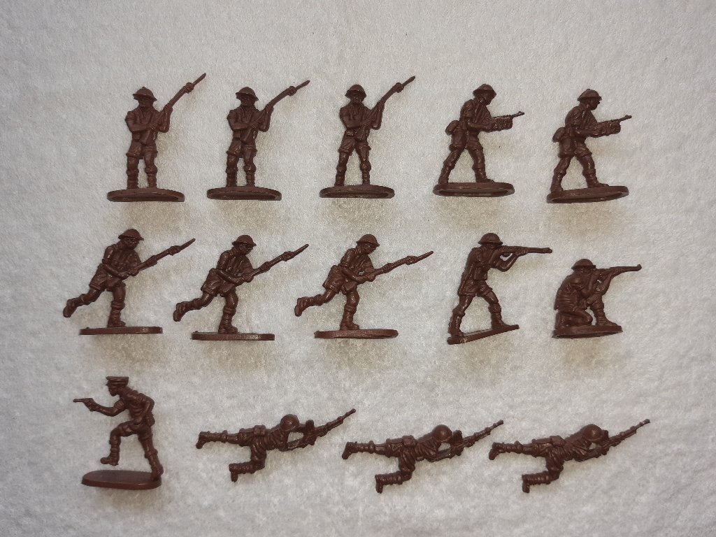 Soldaten leger 14 speelfiguren poppetjes miniatuur - Canada., Ophalen of Verzenden, Gebruikt
