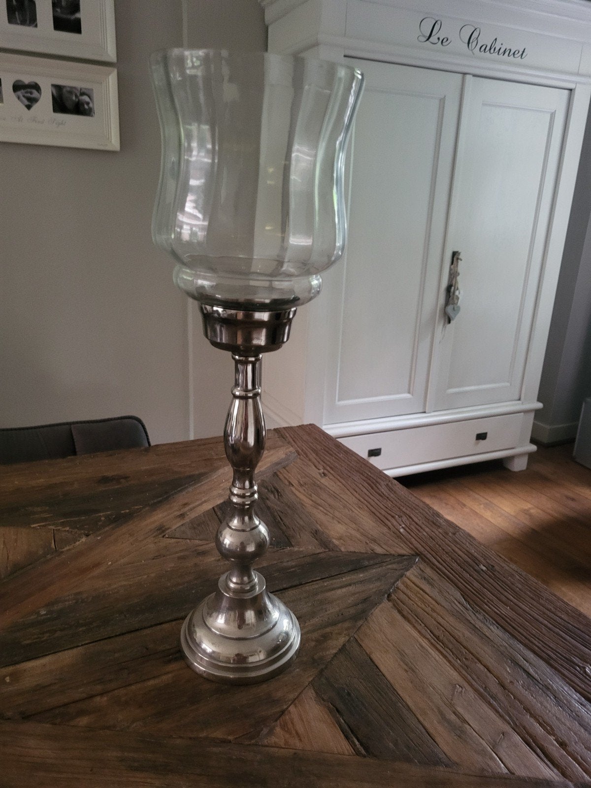 Prachtige zilveren kandelaar, Ophalen, Kandelaar