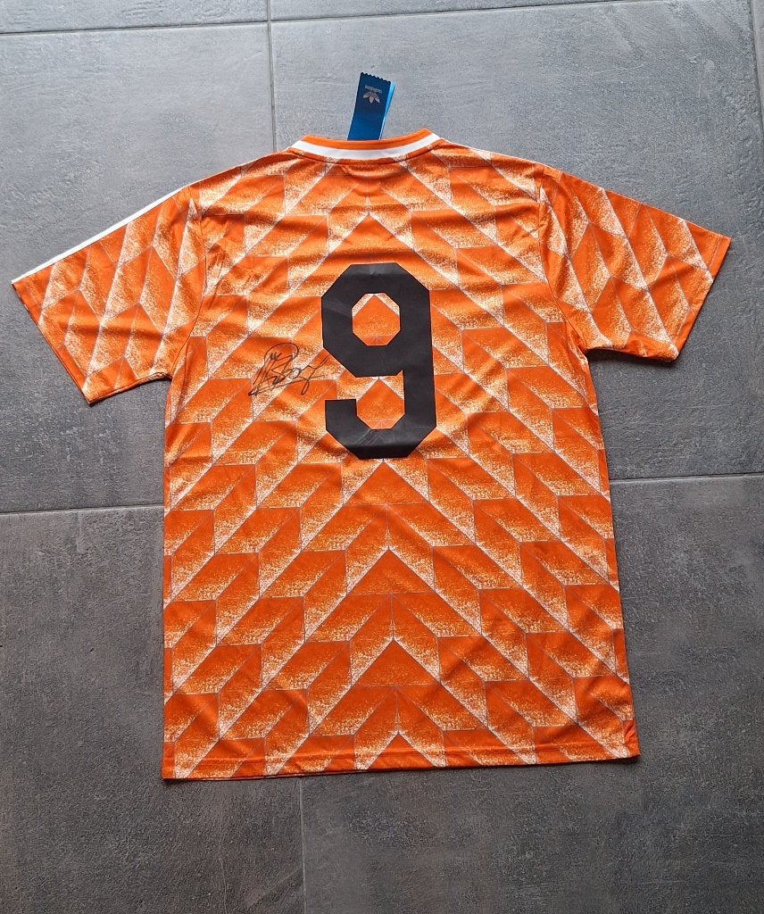 Shirt Oranje EK 1988 met handtekening; John Bosman (Ajax), Verzamelen, Sportartikelen en Voetbal, Ophalen of Verzenden, Nieuw
