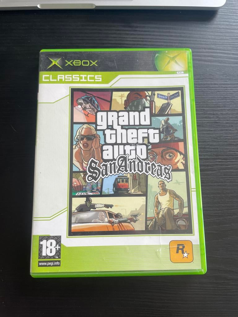 Grand Theft Auto San Andreas - Xbox Classics, Spelcomputers en Games, Games | Xbox Original, Gebruikt, Avontuur en Actie, 1 speler