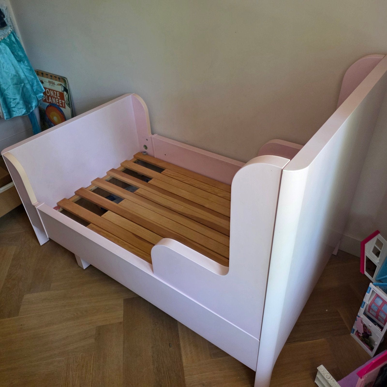 Meegroeibed BUSUNGE bed van IKEA, 85 tot 100 cm, Gebruikt, Ophalen of Verzenden, Matras