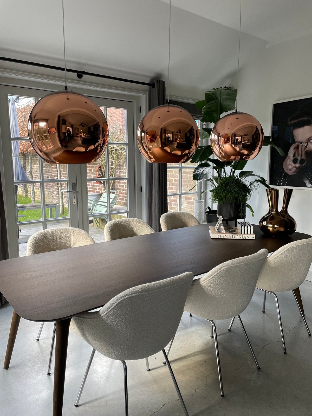 Moooi Zio dining table 250x100 cm cinnamon Marcel Wanders, Huis en Inrichting, Tafels | Eettafels, Ophalen, Eikenhout, 200 cm of meer