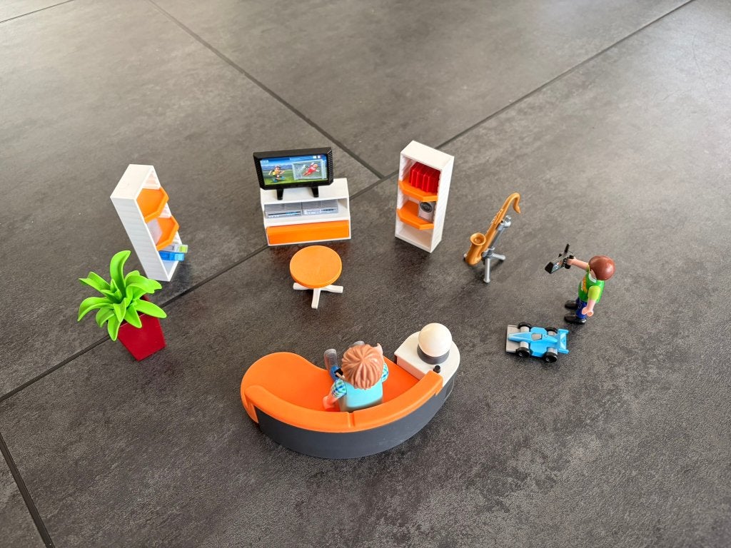 Playmobil 9267 City Life salon/woonkamer compleet, Gebruikt, Complete set, Overige typen, Ophalen of Verzenden