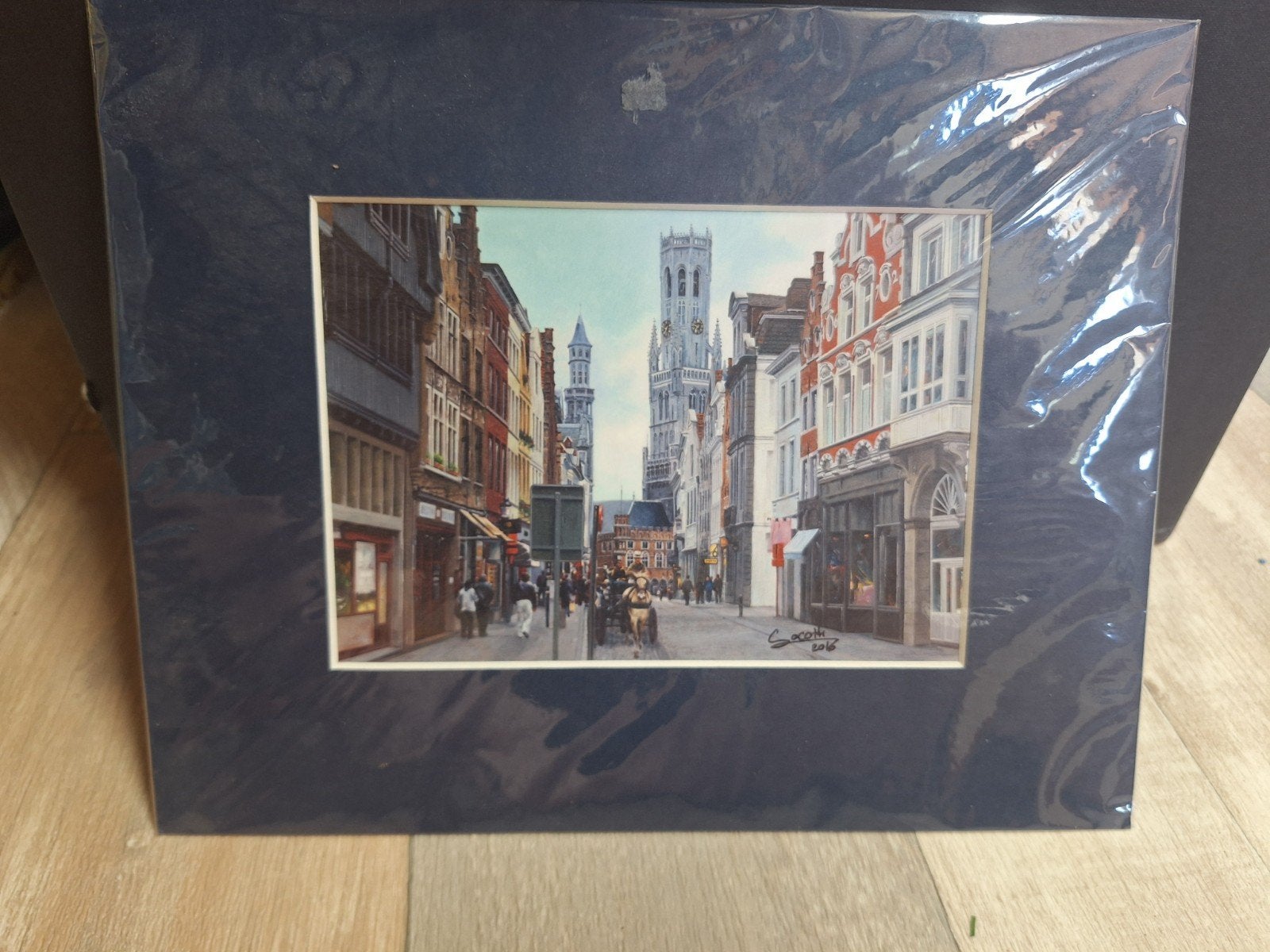 Stadsgezicht Brugge - Gesigneerde Print, Ophalen of Verzenden