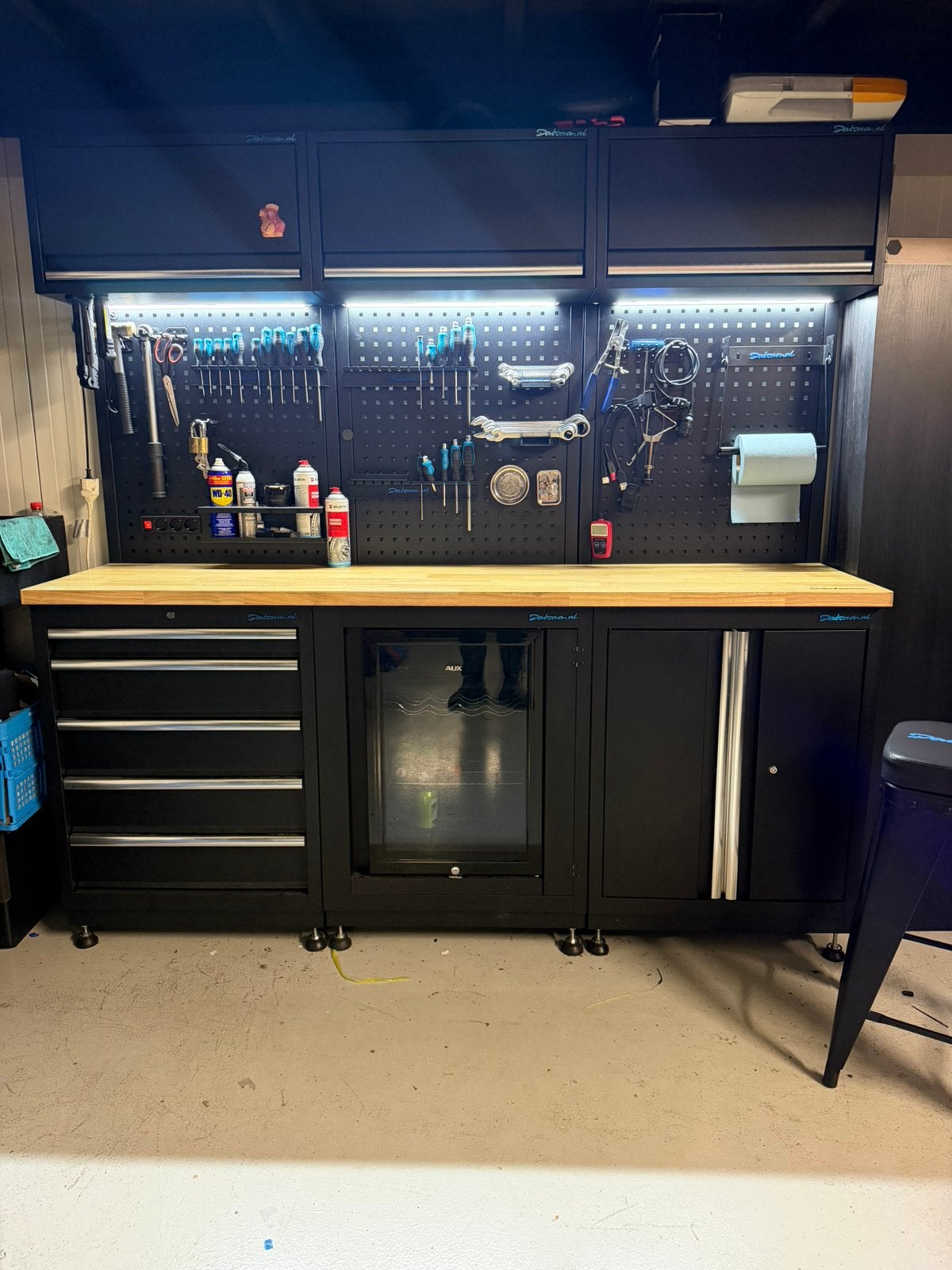 Datona werkplaats inrichting / werkbank, Ophalen, Zo goed als nieuw, 170 cm of meer