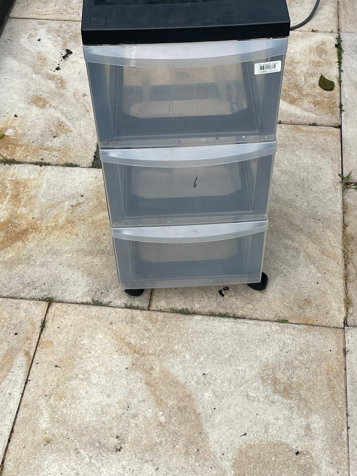 Kunststof 3 laden kasje., Huis en Inrichting, Kasten | Ladekasten, Ophalen, Zo goed als nieuw, Minder dan 100 cm, 25 tot 50 cm
