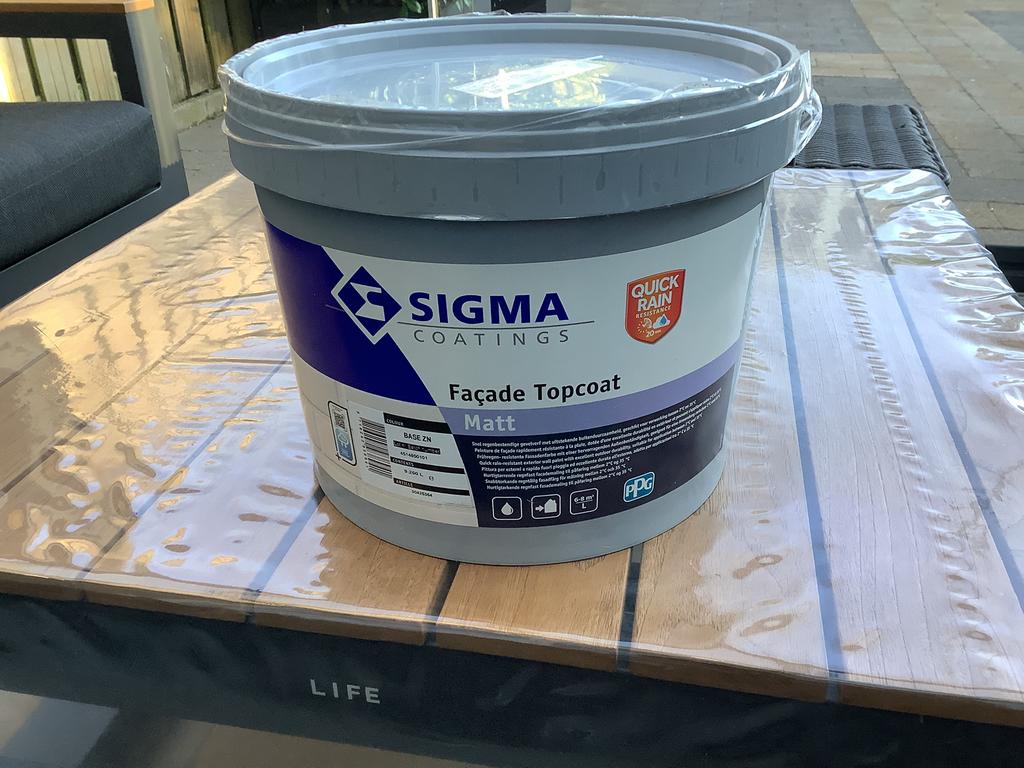 Muurverf voor buiten Sigma Facade topcoat matt Mild Grey, Ophalen of Verzenden, Nieuw, Grijs