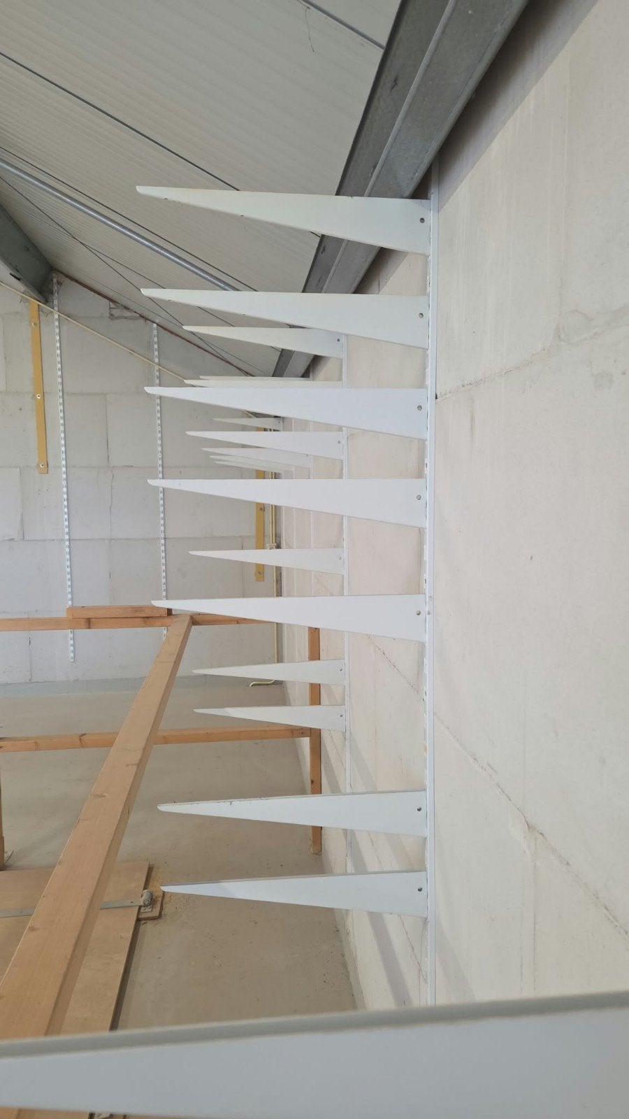 F planken dragers met rail wit grote partij, Ophalen, Minder dan 2 meter