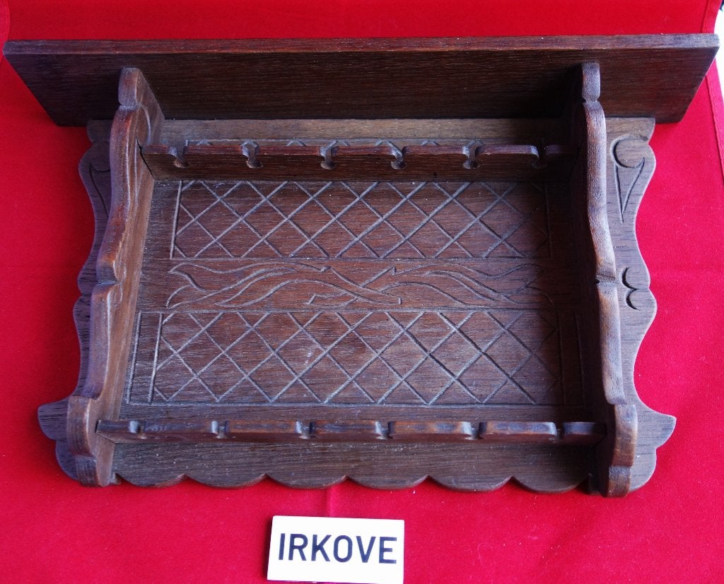 HOUTEN THEELEPEL REK * Met Plankje *, Verzenden
