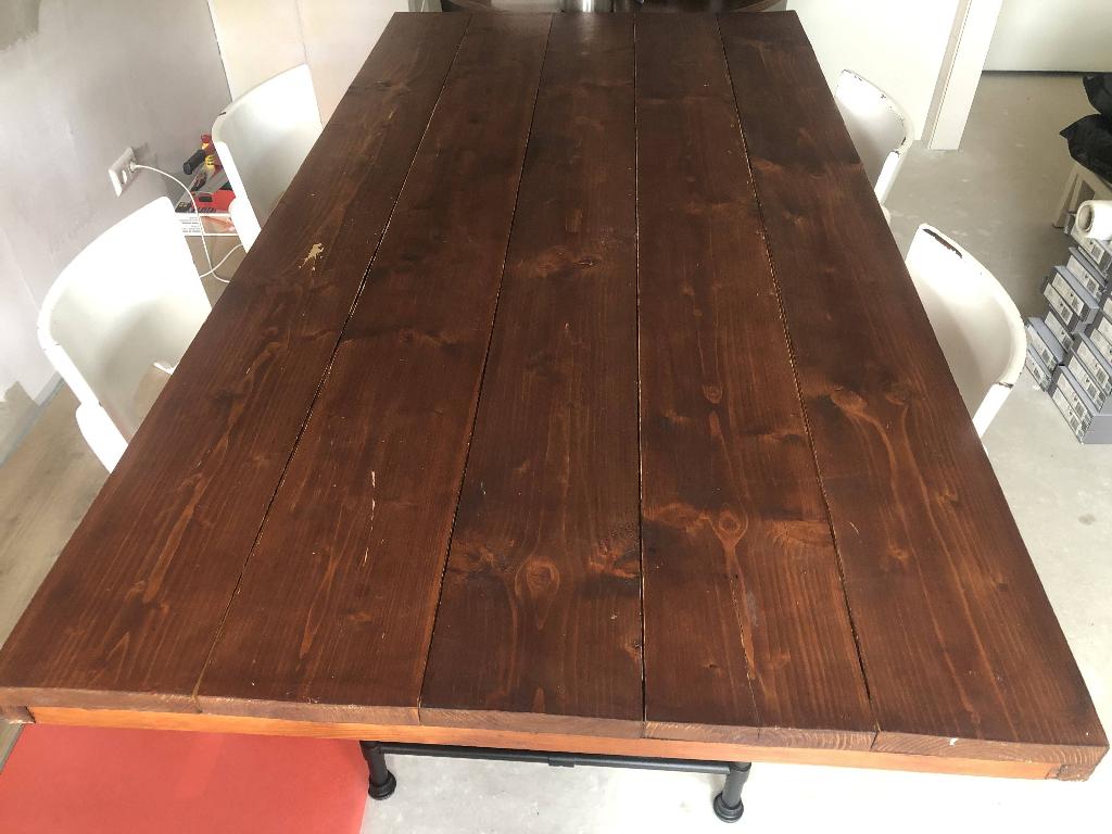 Eettafel, werktafel of bureau, Gebruikt, 50 tot 100 cm, 150 tot 200 cm, Vier personen