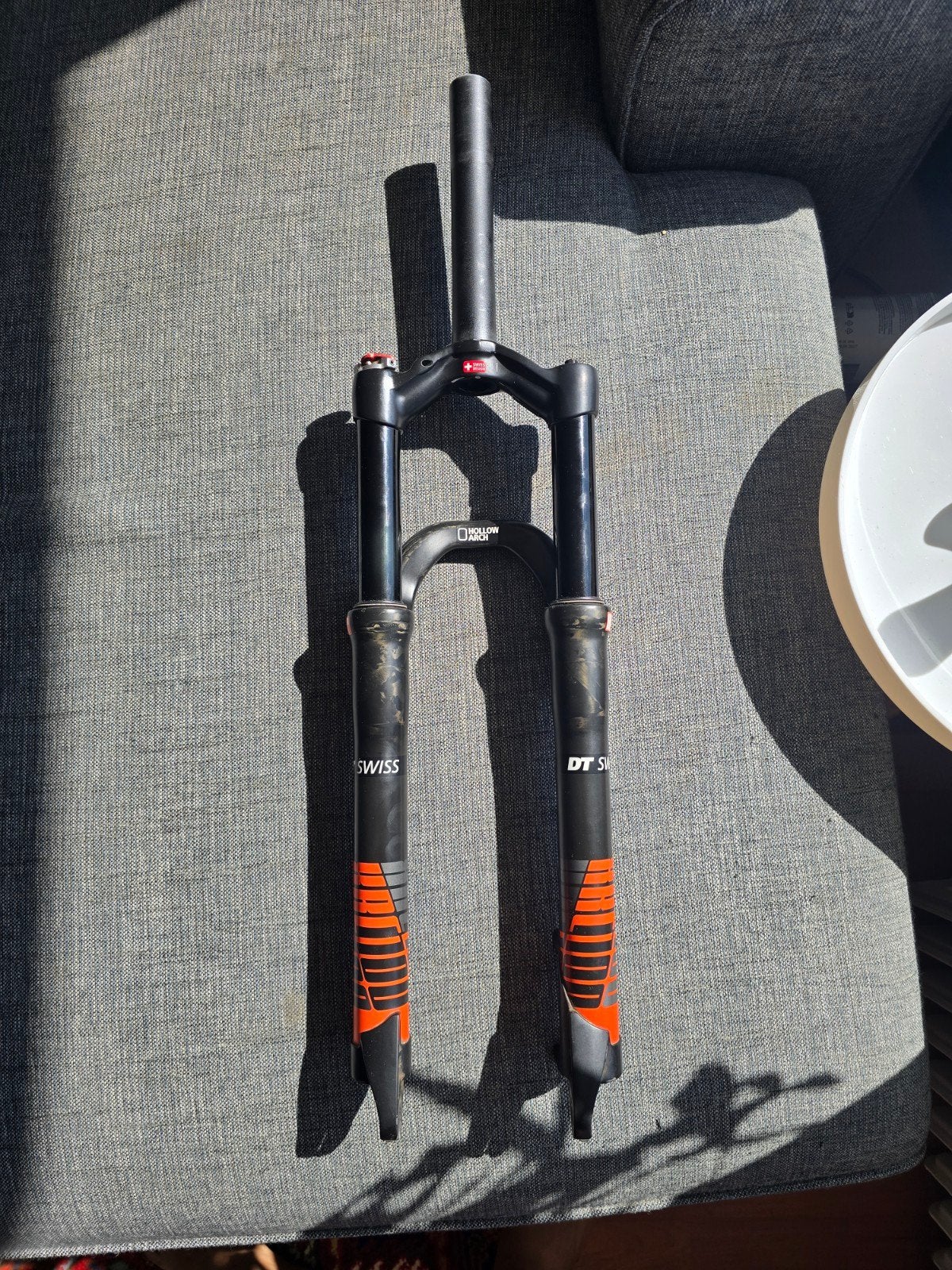Dt-swiss XRC100 Carbon voorvork 26" 1260g, Ophalen, DT Swiss, Zo goed als nieuw, Voorvork