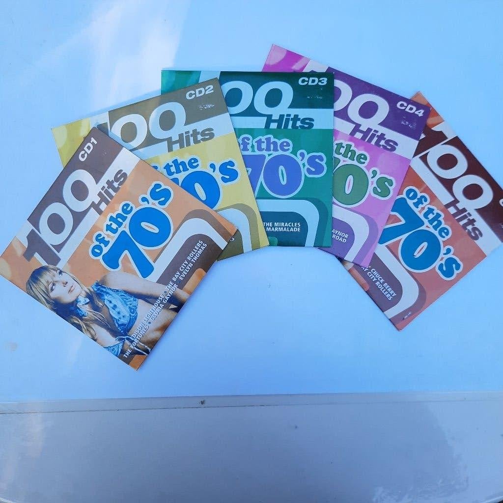 Te koop 5 cd's met 100 Hits of the 70's, Cd's en Dvd's, Ophalen of Verzenden, Gebruikt, Pop