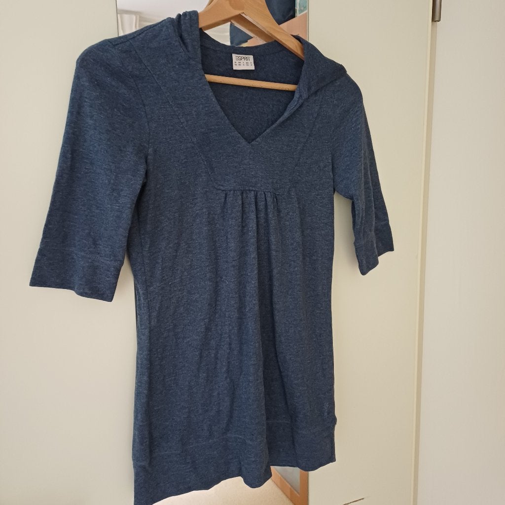 Esprit maat XS - hoodie / sweater grijs-blauw korte mouw, Kleding | Dames, Sportkleding, Blauw, Overige typen, Nieuw, Ophalen of Verzenden