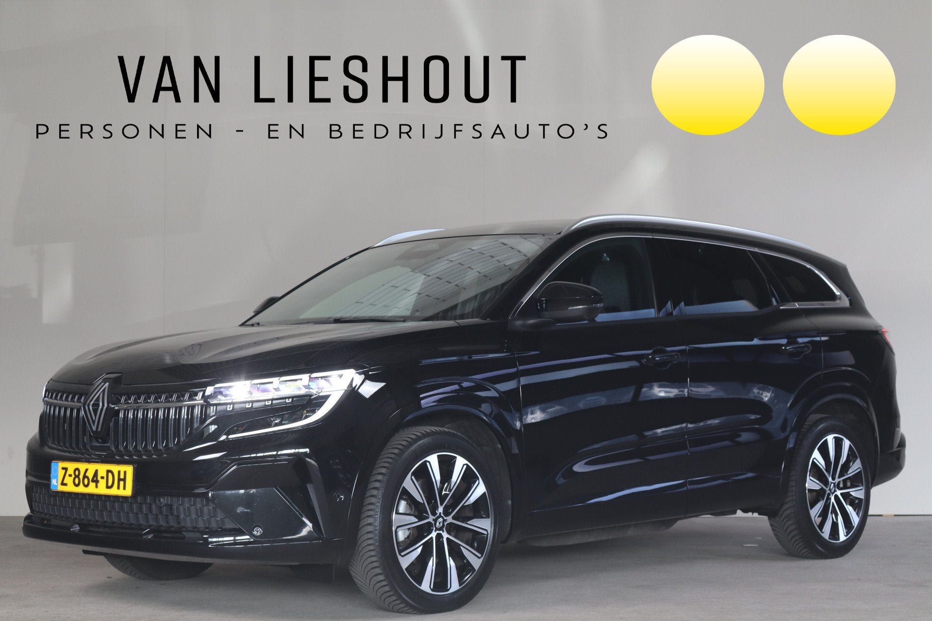 Renault Espace E-Tech full hybrid 200 techno 7p NL-Auto! Stu, Euro 6, 1199 cc, Zwart, Origineel Nederlands