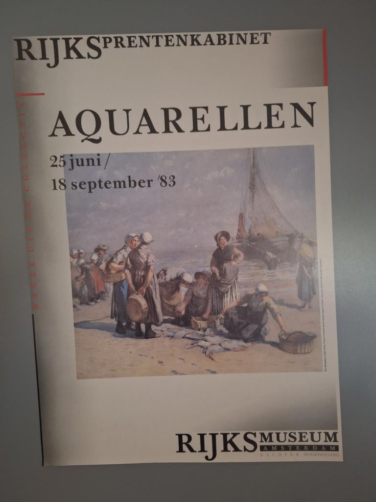 Affiche poster Rijksmuseum 1983, Ophalen of Verzenden