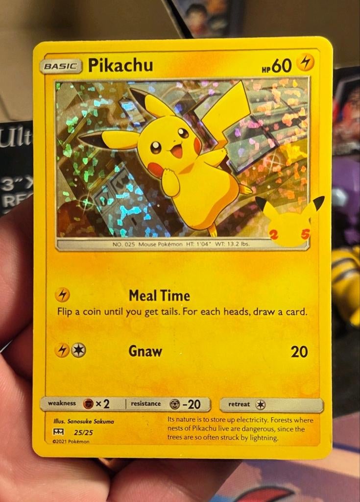 Pikachu 25/25 McDonalds 2021 Holo - EXC, Hobby en Vrije tijd, Verzamelkaartspellen | Pokémon, Ophalen of Verzenden, Zo goed als nieuw
