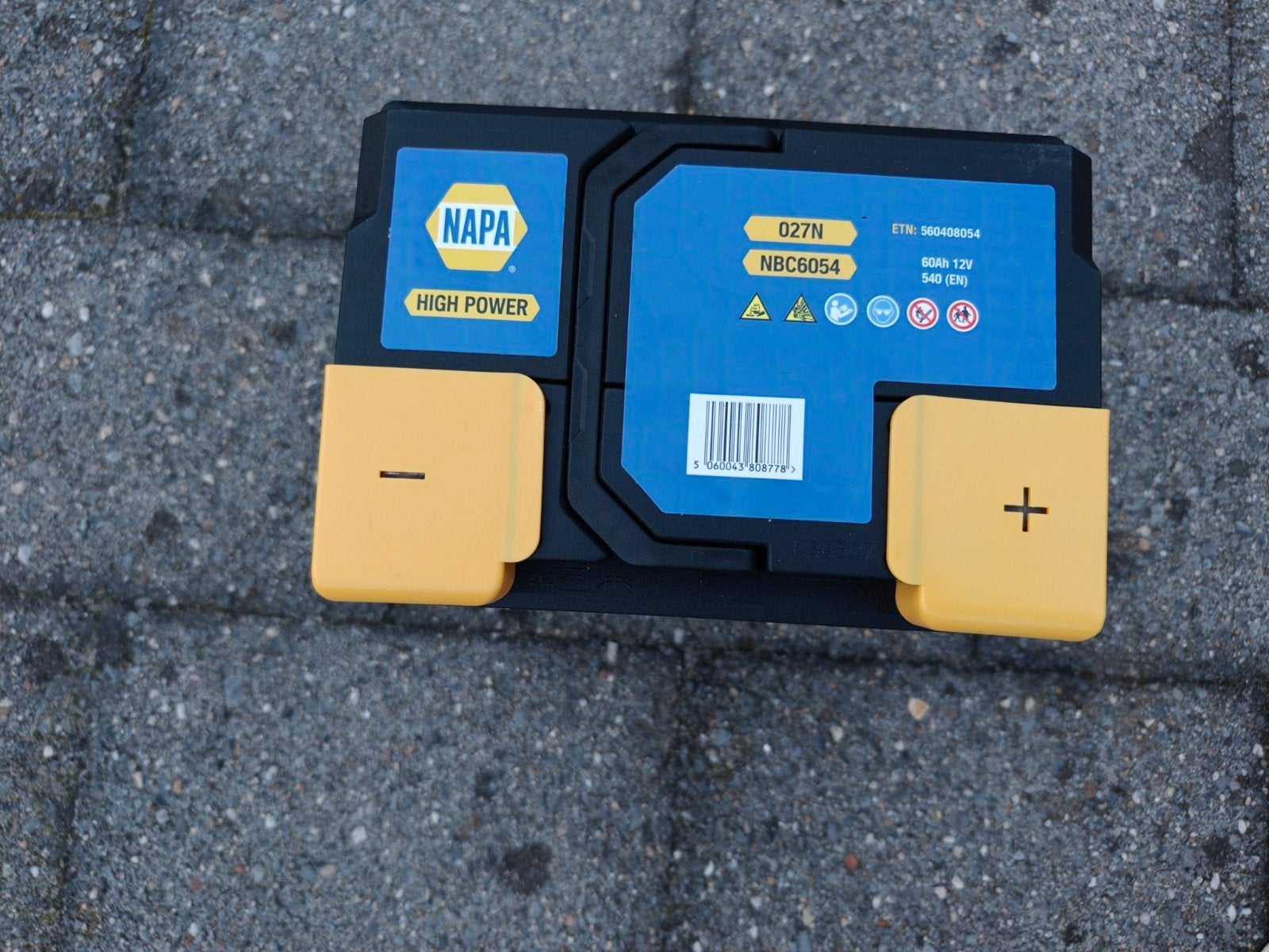 NAPA Auto Accu 60Ah 12V 540 EN | GLOEDNIEUW + Garantie, Nieuw