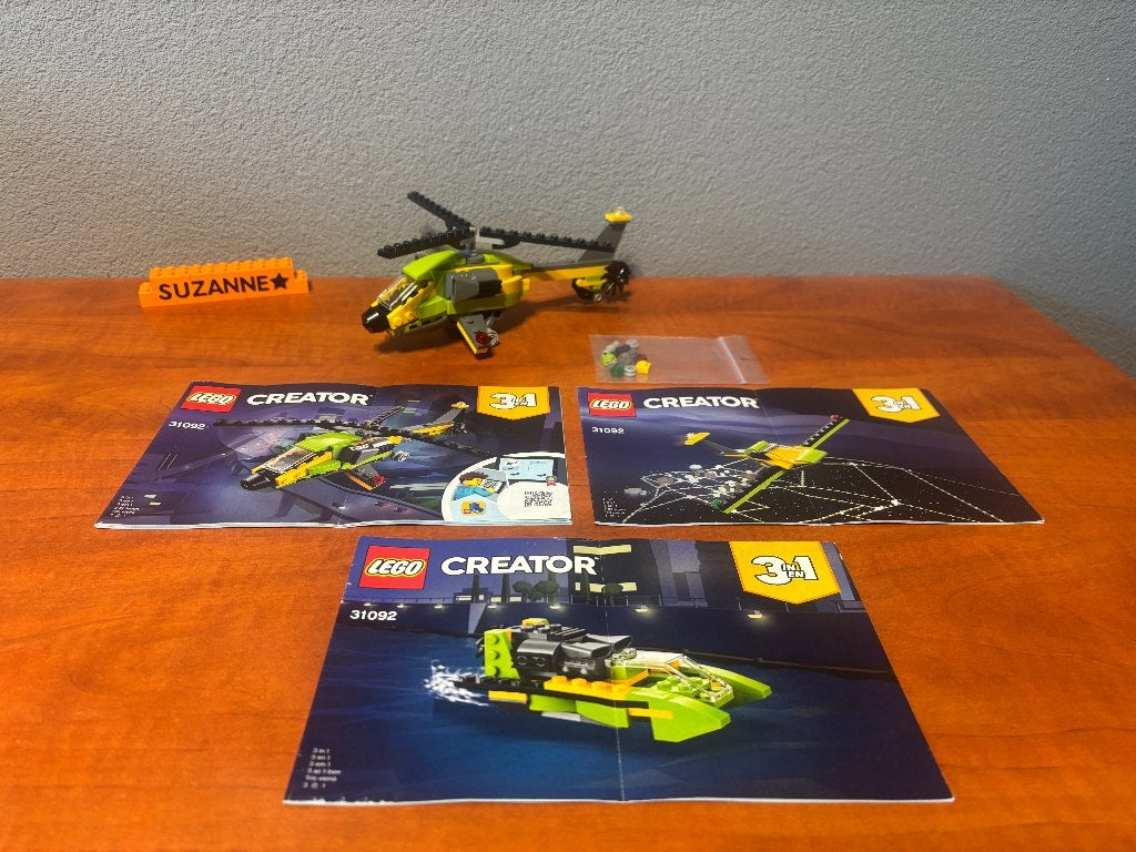 Lego 31092 - Creator 3in1 - Helicopter Adventure, Lego, Ophalen of Verzenden, Zo goed als nieuw, Inclusief instructies