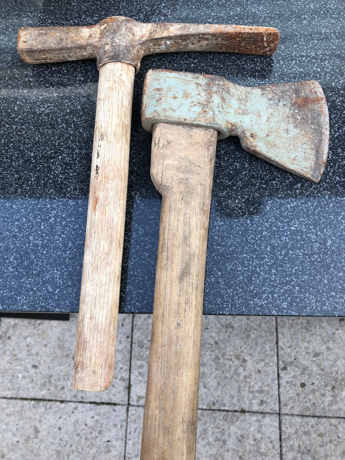Te koop bijl en bik hamer, Tuin en Terras, Ophalen, Gebruikt, Bijl