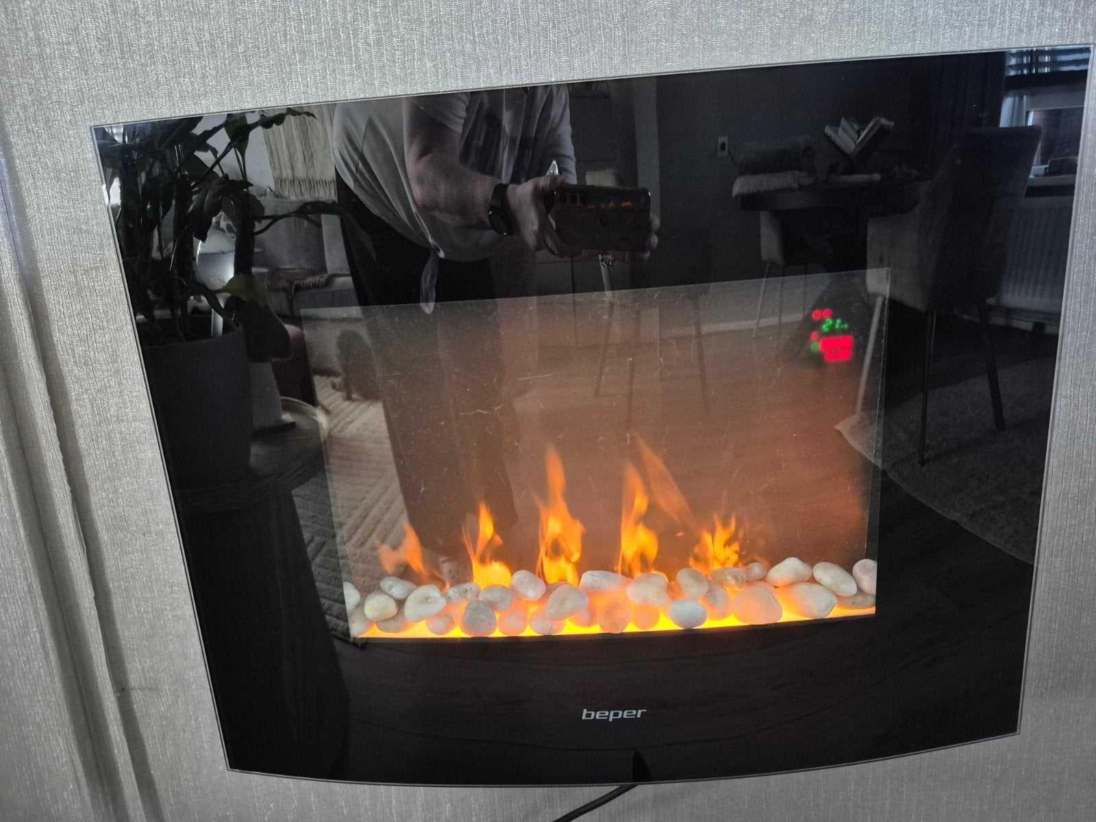 Zgan electrische sfeerhaard. Met verschillende standen en wa, Ophalen, Zo goed als nieuw, Vrijstaande haard, Elektrische haard