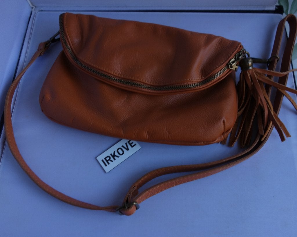 LEREN VLOTTE TAS * Bruin en Nieuw !, Verzenden, Nieuw, Bruin, Schoudertasje