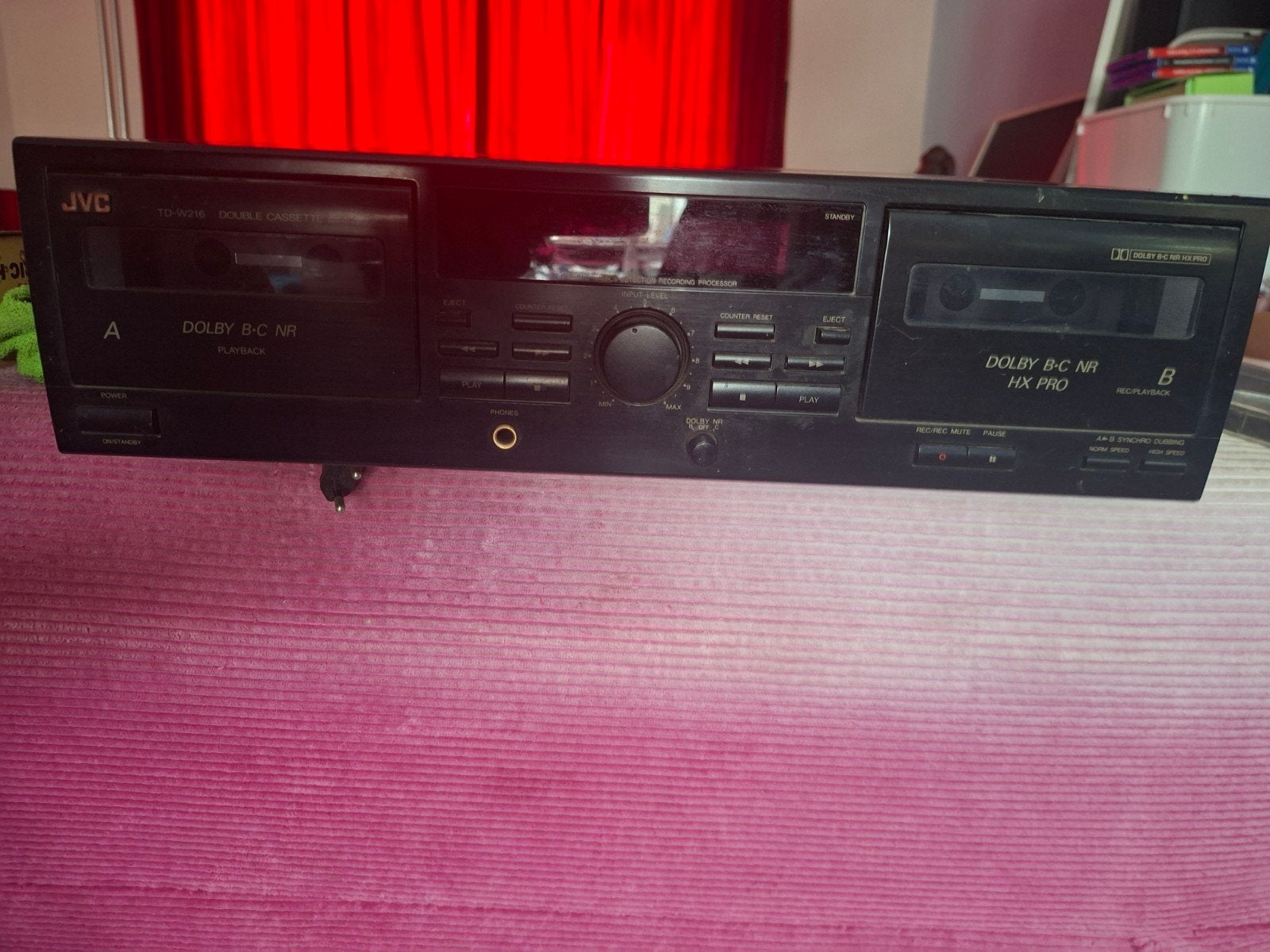 JVC TD-W216 Dubbel Cassettedeck - Vintage Audio, Ophalen of Verzenden, Dubbel, JVC
