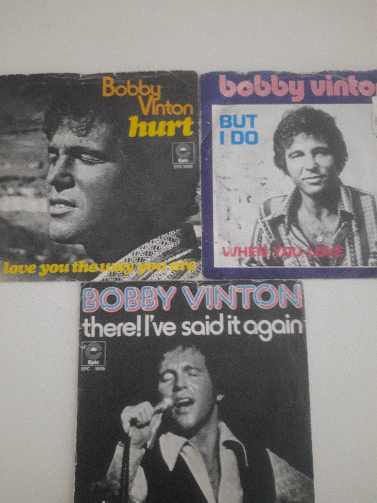 3x vinyl singel van Bobby Vinton, Cd's en Dvd's, Vinyl Singles, Ophalen of Verzenden, Zo goed als nieuw, Pop