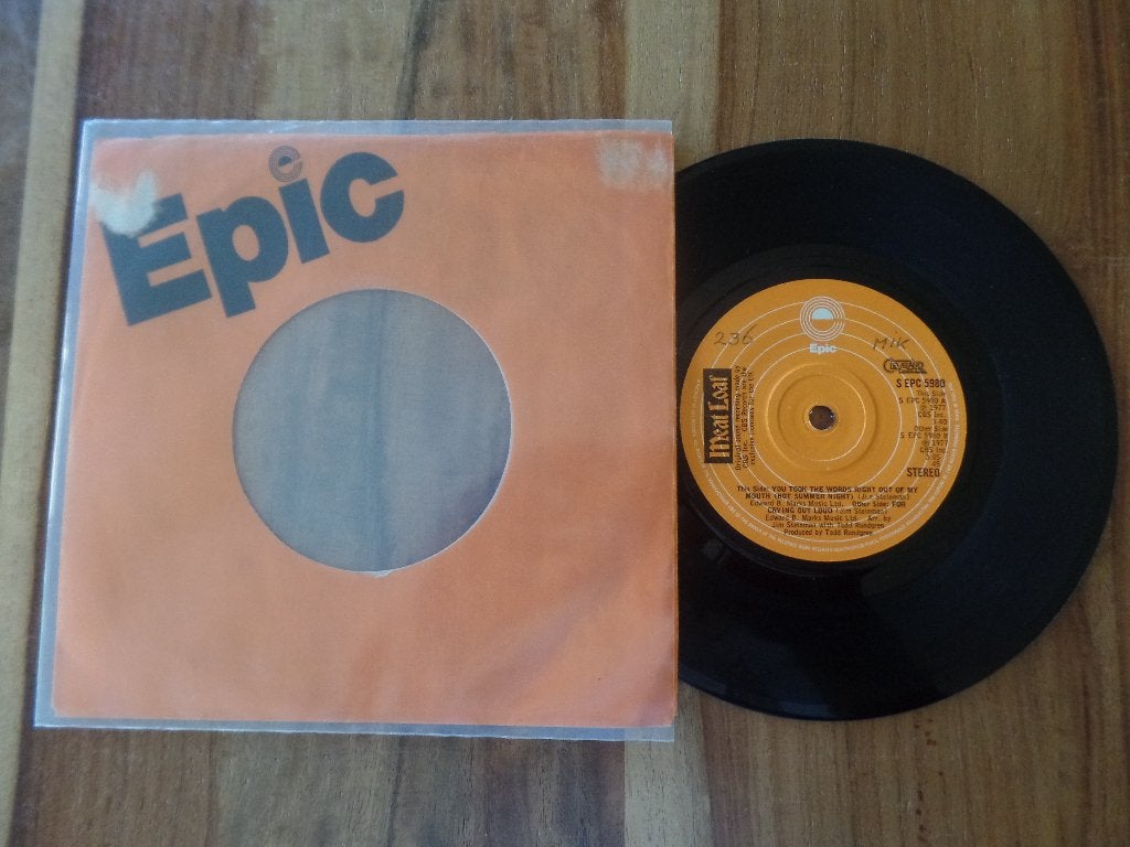 single Meat Loaf – You Took The Words Right Out Of My Mouth, Ophalen of Verzenden, Gebruikt, 7 inch, Rock en Metal