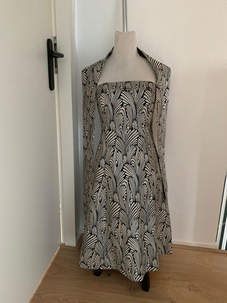 Prachtig Vanilia cocktail jurkje mt 38, Ophalen of Verzenden, Zo goed als nieuw, Maat 38/40 (M), Boven de knie