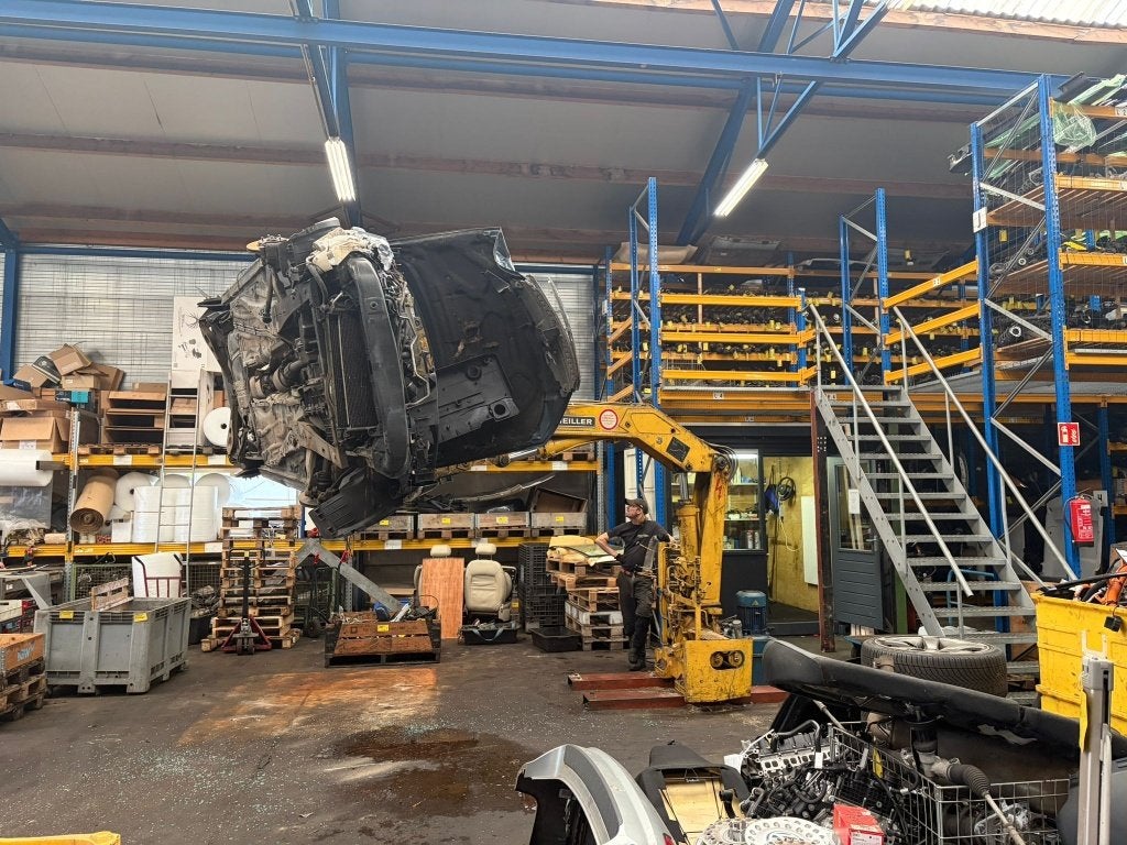 Autokraan voor auto-demontage, Ophalen of Verzenden