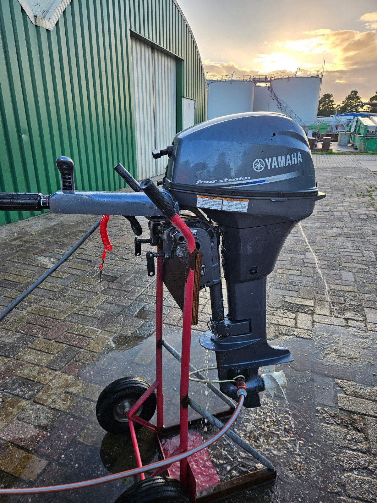 Yamaha 8pk 4-takt 2015 langstaart, Watersport en Boten, Ophalen, Gebruikt, Benzine, 5 tot 10 pk