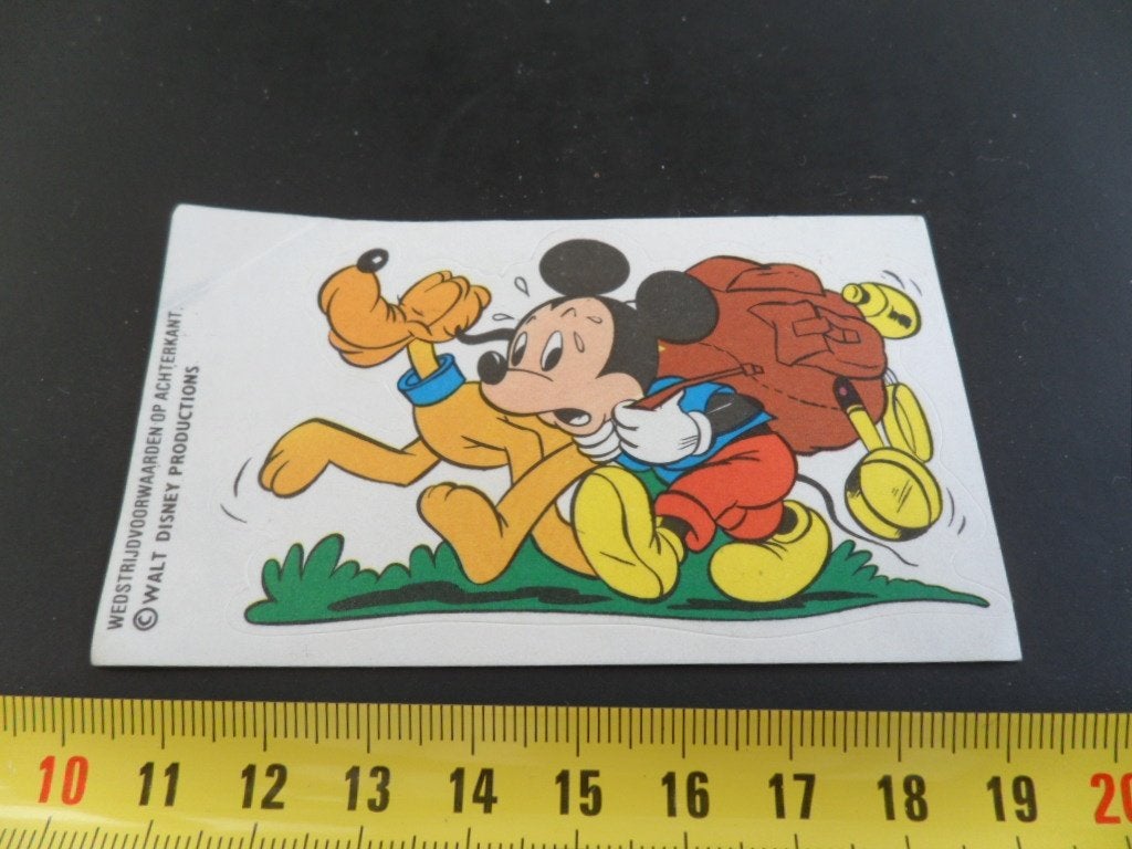 sticker strip disney mickey mouse rugzak kamperen pluto, Ophalen of Verzenden, Zo goed als nieuw