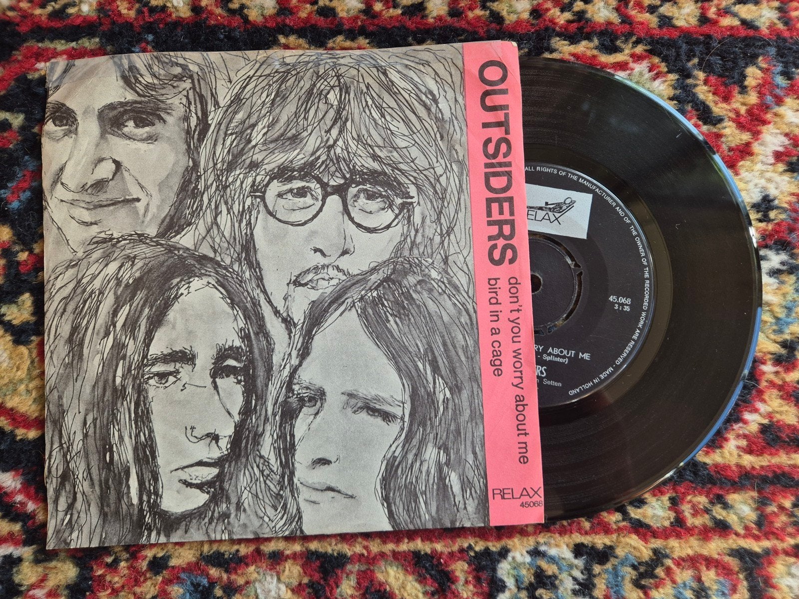 The Outsiders - Don't You Worry About Me / Bird In A Cage, Gebruikt, Originele persing, 7 inch, Ophalen of Verzenden