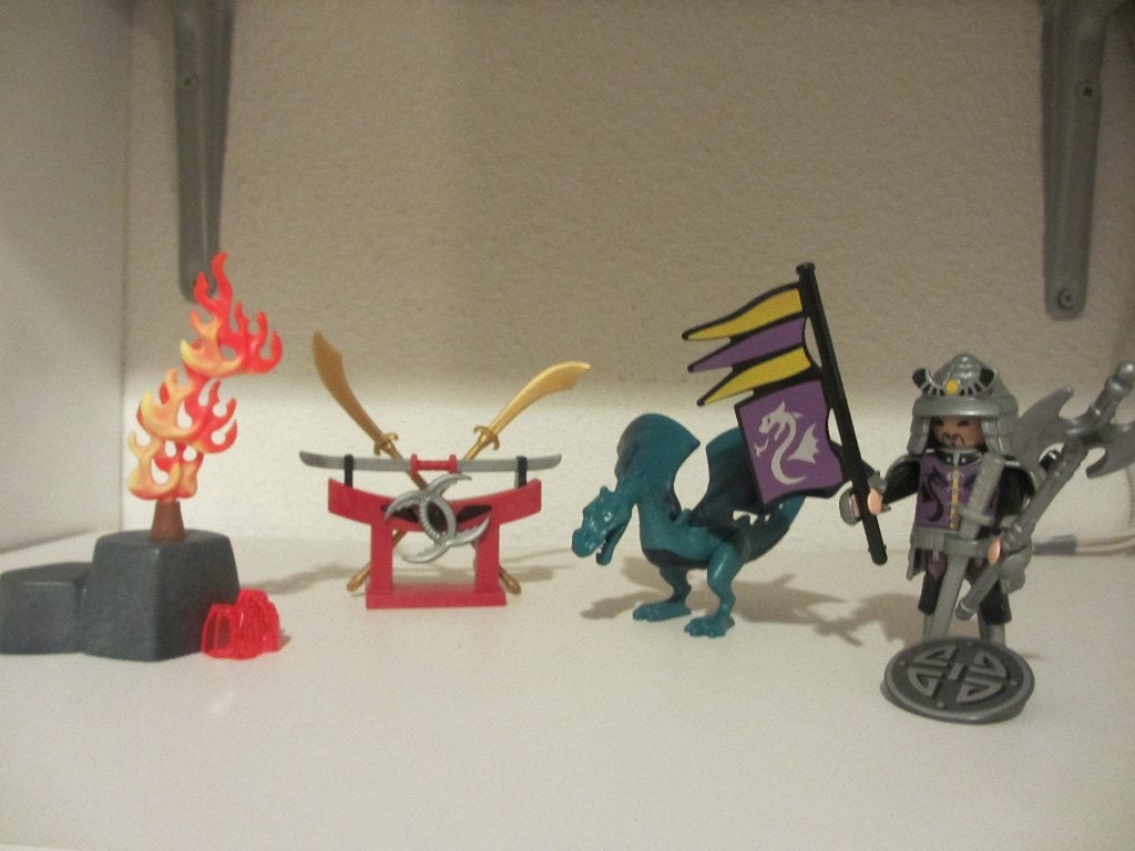 Playmobil draak en samurai krijger, Gebruikt, Complete set, Ophalen of Verzenden, Dragons