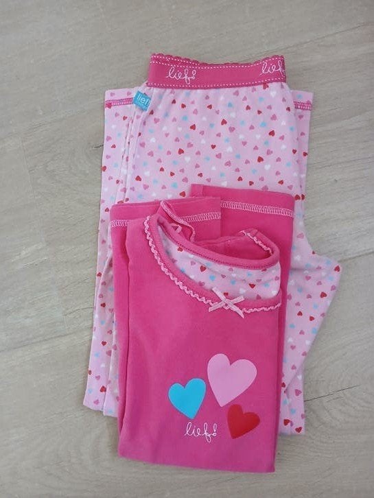 Zomer pyjama 110/116/lief! Lifestyle pyjama, Nacht- of Onderkleding, Gebruikt, Meisje, Ophalen of Verzenden