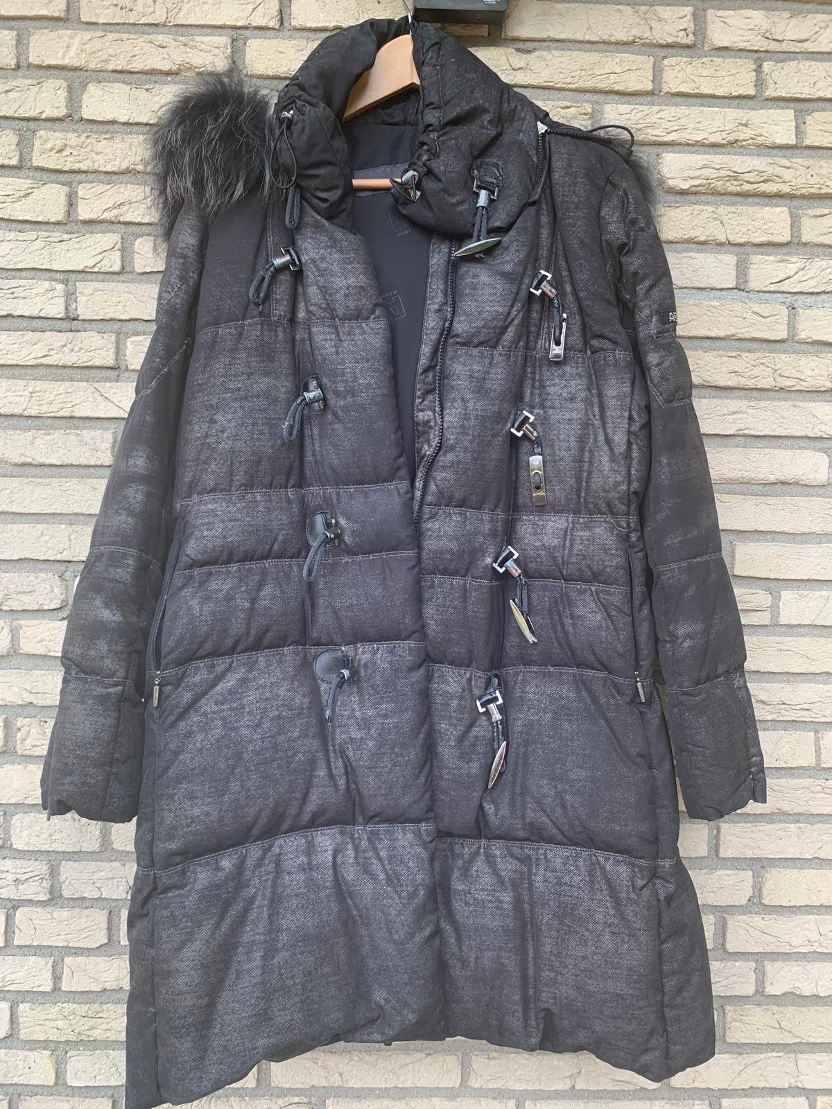 Dames winterjas Airfield met bontje maat 40, Verzenden, Gedragen, Maat 38/40 (M), Zwart