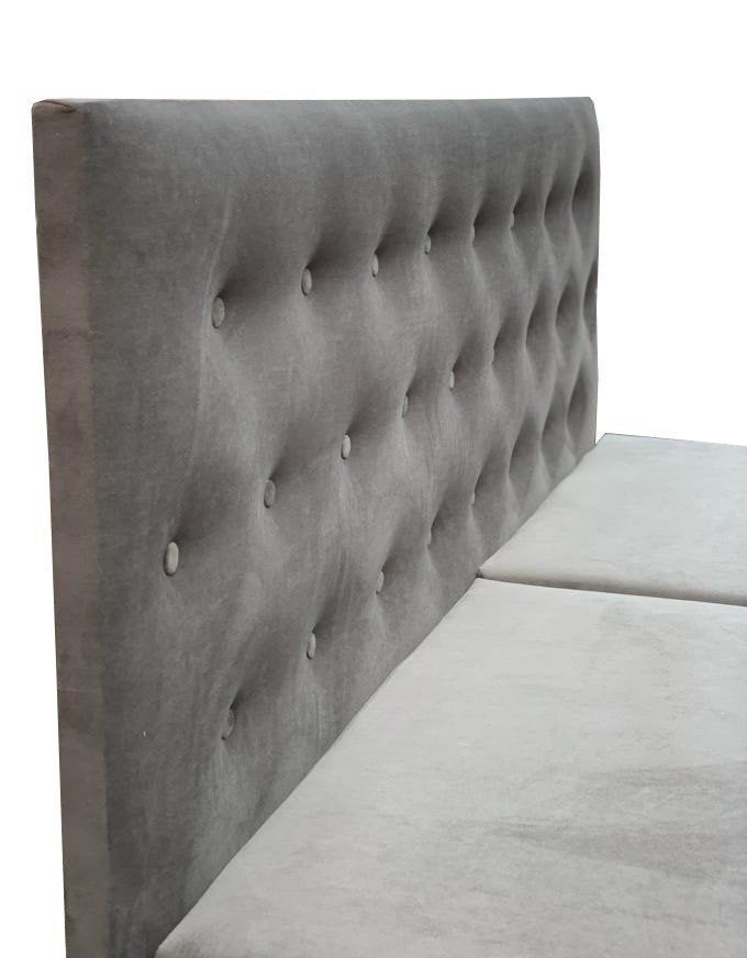 ACTIE Opbergboxspring 180 - Fluweel Bordeaux | met Voetbord, Verzenden, 180 cm, 200 cm, Rood