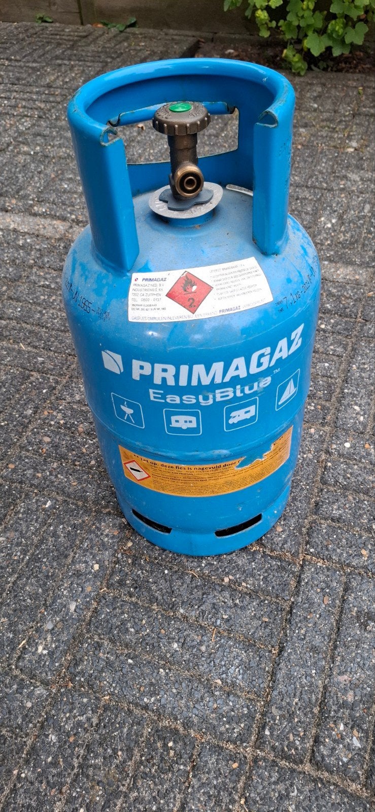 gasfles, Ophalen