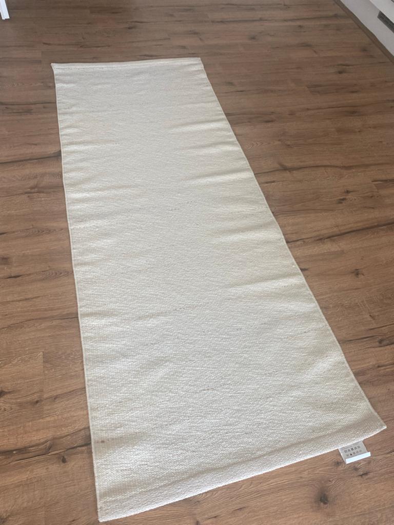 IKEA TIDTABELL Vloerkleed - Crème (80x200 cm), Ophalen, Zo goed als nieuw