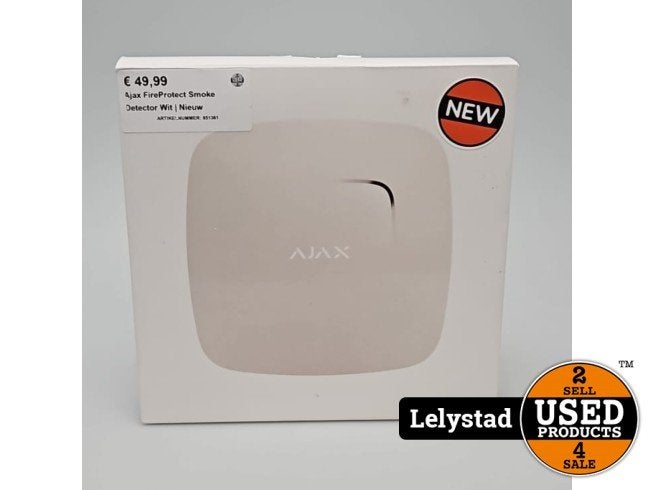 Ajax FireProtect Smoke Detector Wit | Nieuw, Huis en Inrichting, Flex Ltd., Nieuw, https://flex.com/contact-us, Nobelstraat 10, 5807 GA Oostrum LB, Limburg, Nederland