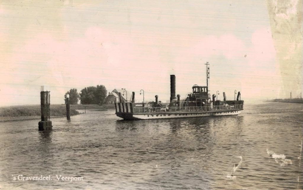 's GRAVENDEEL Veerpont Mooie scherpte - diepte, Ophalen of Verzenden, 1920 tot 1940, Ongelopen, Zuid-Holland